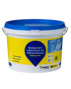 Weber Beamix blokkenlijm 365 voor wit cellenbeton 5 kg