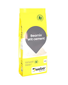 Weber Beamix cement wit 4 kg