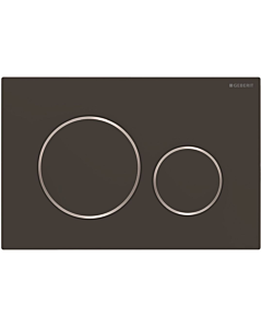 Geberit bedieningsplaat Sigma20 e-to-c matzwart glanschroom-ringen