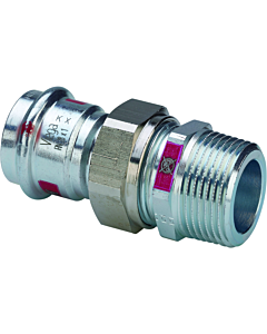 Prestabo 3-dlg koppeling 22 mm pers x 3/4" bu.dr.