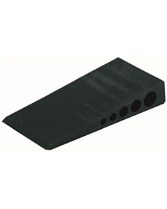 FIS Profi wig 100 x 45 x 18 mm kunststof zwart 25 stuks