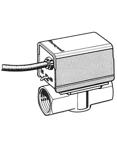 Honeywell 2-wegklep 24V 3/4" bi.dr. NC