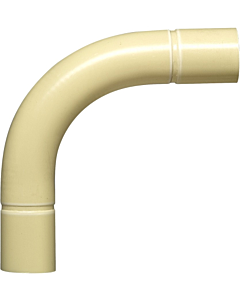 Polvite bocht pvc 1.1/4" creme